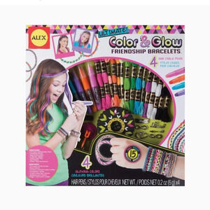 ALEX Ultimate Colour & Glow Style  HAIR CHALK & BRACELETS Creator Kit
